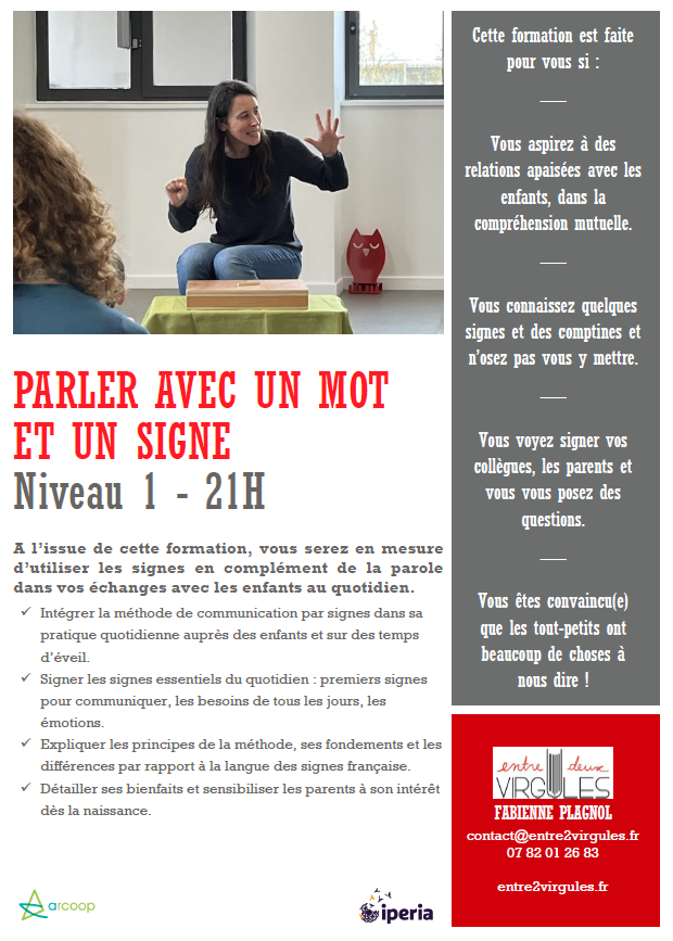 PARLER AVEC UN MOT ET UN SIGNE Programme de la formation "Parler avec un mot et un signe - niveau 1"