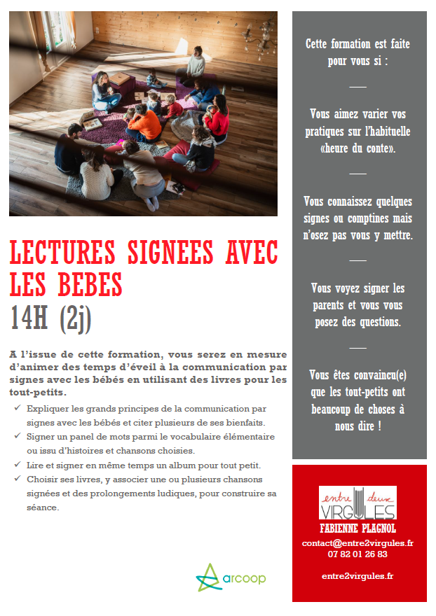 Fiche de la formation Lectures signées avec les bébés